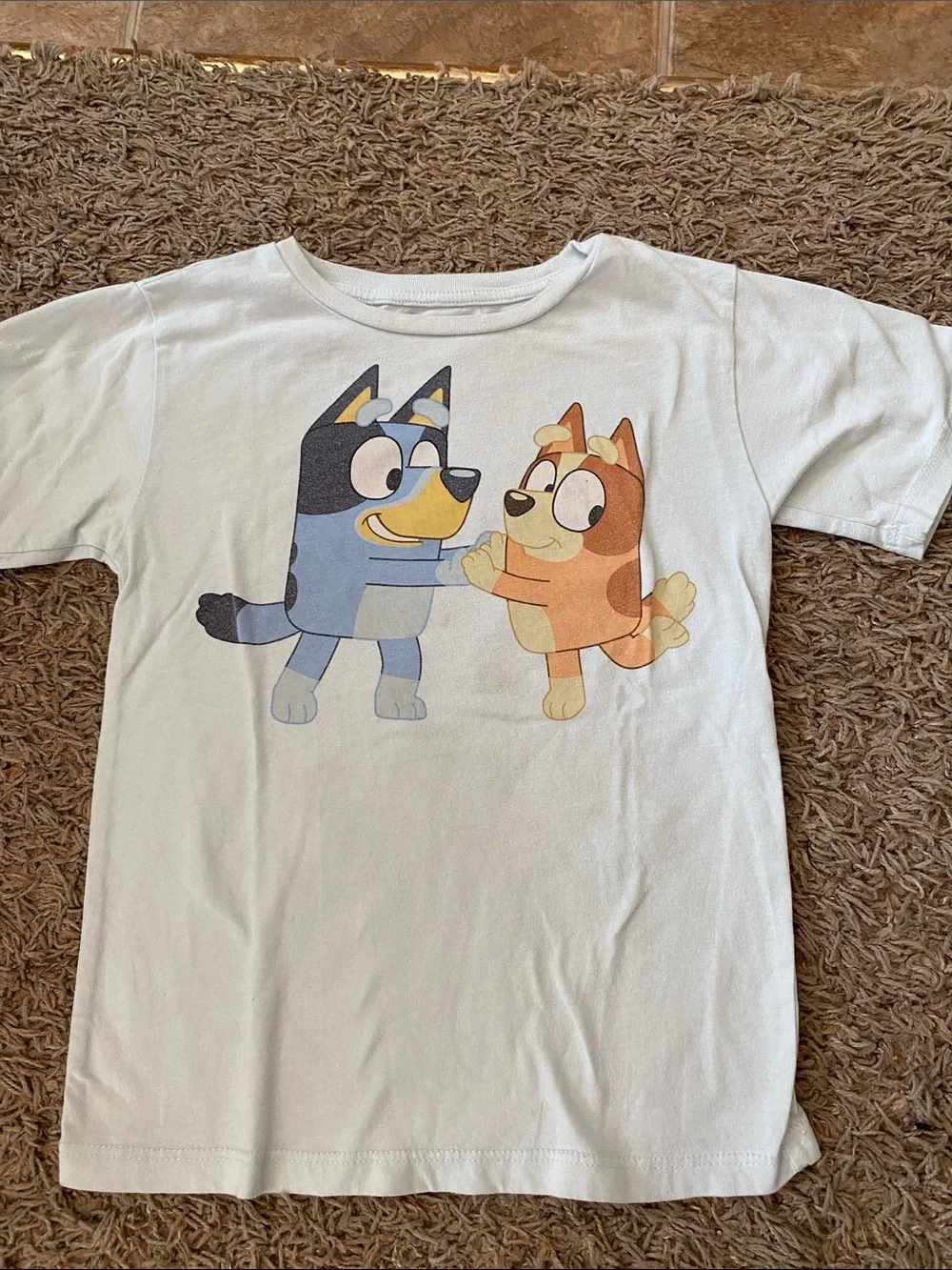 Kids lighte blue Graphic Tee with Bluey 4/5